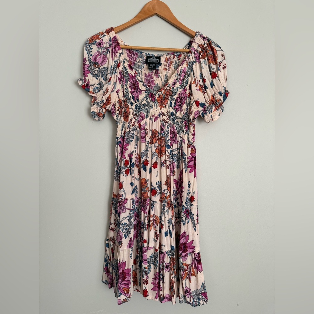 Angie Multicolor Floral Mini dress